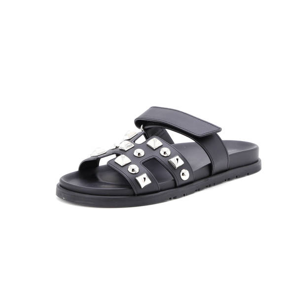 Hermes Women's Chypre Sandals Studded Leather - Picture 1 of 5